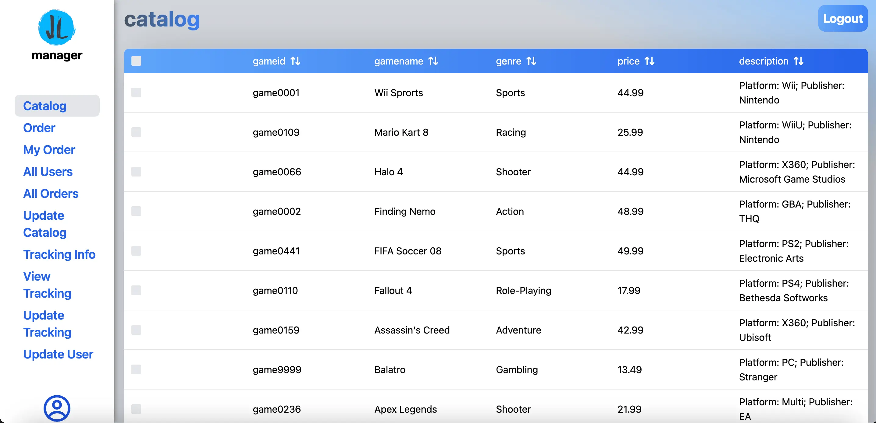 Game Rental System